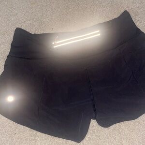 Lululemon size 4 black speed up shorts